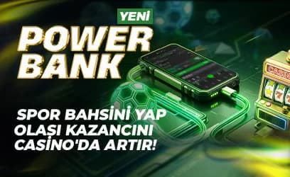 Power Bank: spordan casinoya