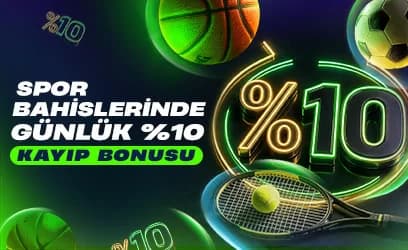 Günlük %10 spor kayıp bonusu