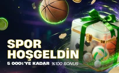 Spor hoş geldin: 5.000₺'ye kadar %100 bonus