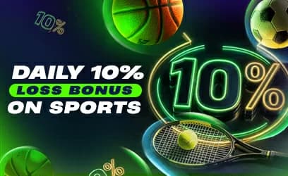 Daily 10% sports loss bonus