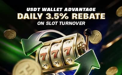 Up to 3.5% rebate on USDT wallet slots